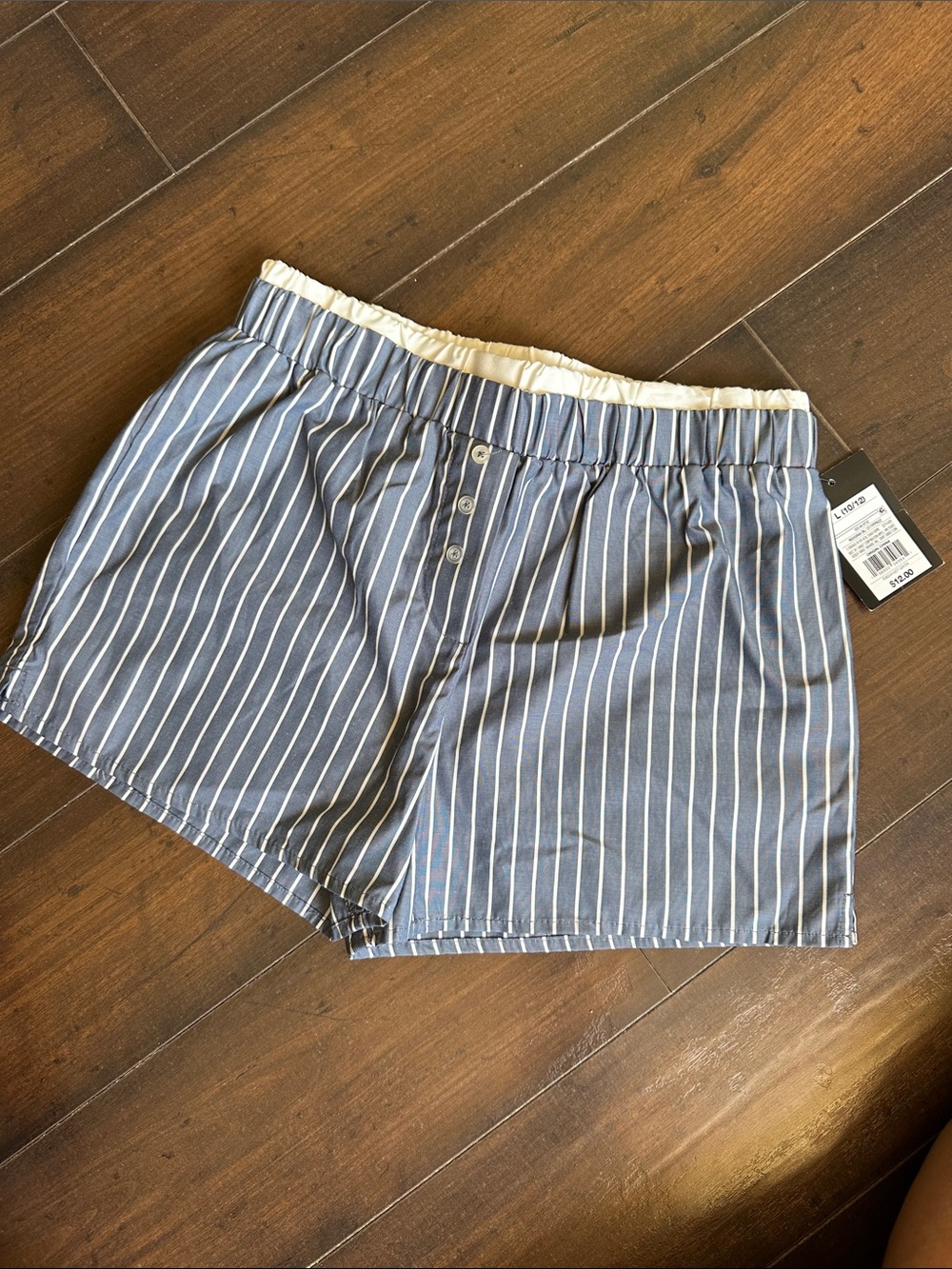 Girls Blue Stripe Shorts by Art Class